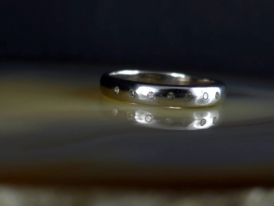 Ring Silber 925 Zirkonia 19,0 mm Freundschaftsring - modern & funkelnd - Bild 3 von 4