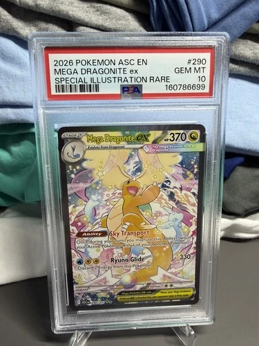 Pokemon TCG Mega Dragonite EX 290/217 Ascended Heroes PSA 10 Gem Mint