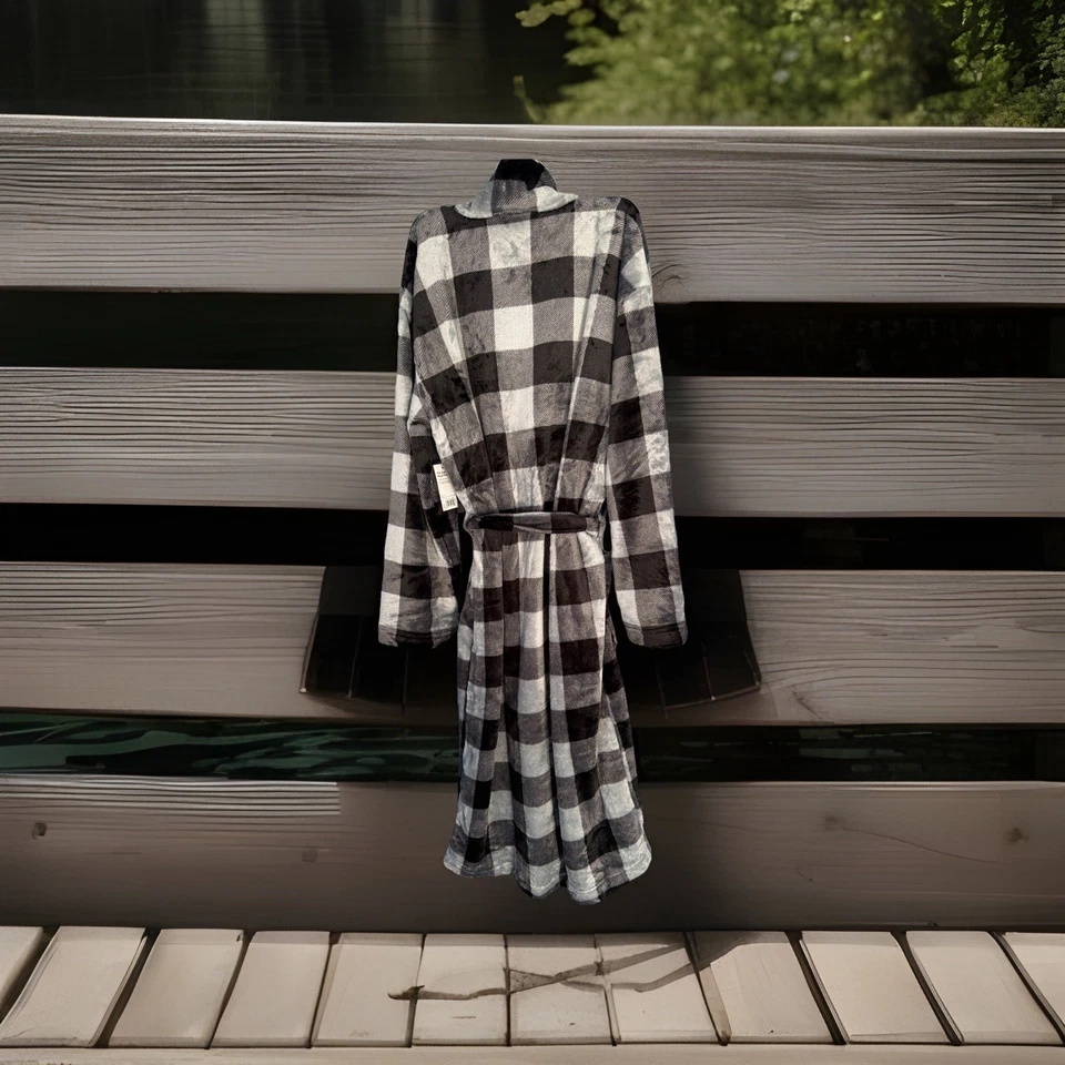 Albornoz de felpa Sonoma Goods para hombre talla S/M. Multicolor. Nuevo con etiquetas. Foto 3 de 4