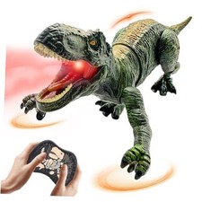 Remote Control Dinosaur Toys for Kids 3-5, 5-7, 8-12, 10-12, Electronic Green