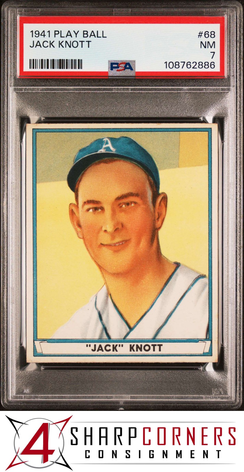 1941 PLAY BALL #68 JACK KNOTT PSA 7