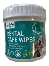 SmileDenX Pet Dog Dental Care Wipes - 50 Count - Ex: 10/28