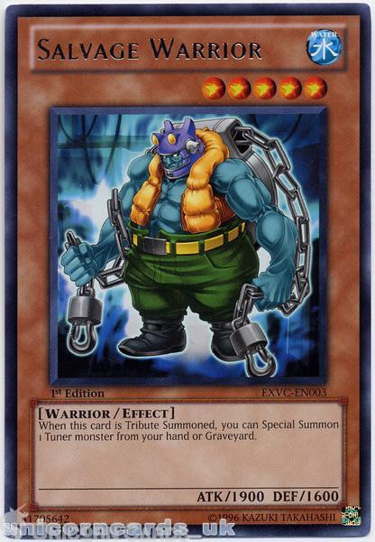EXVC-EN003 Salvage Warrior Rare 1st Edition Mint YuGiOh Card