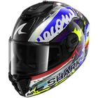 Shark Spartan RS Streetrush Carbon Blue Yellow White