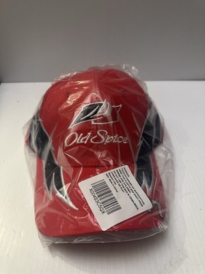 NASCAR Carl Naughton Jr 47 Old Spice Racing Baseball Cap Hat Red One Size/DWK183