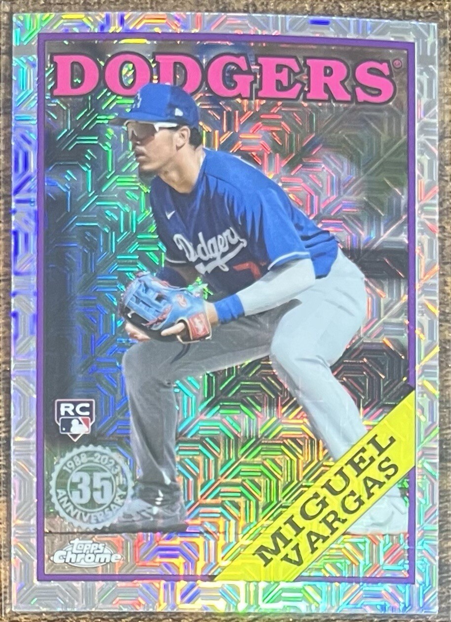 2023 Topps Miguel Vargas 1988 Silver Pack Refractor Rookie #T88C48 Dodgers