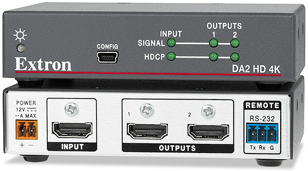 Distributeur Extron DA2 HD 4K Amplificateur de Signal HDMI sans Perte