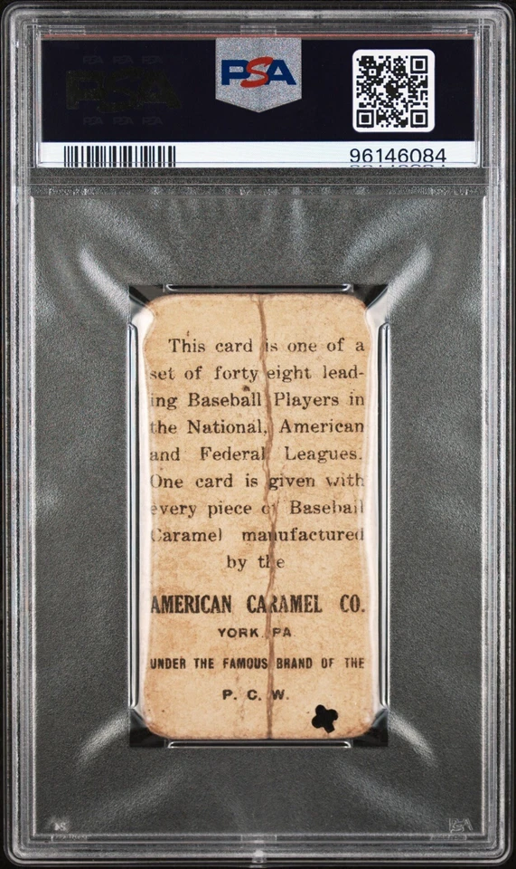 1915 E106 AMERICAN CARAMEL GERMANY SCHAEFER PSA AUTHENTIC 96146084 - Image 2 of 2
