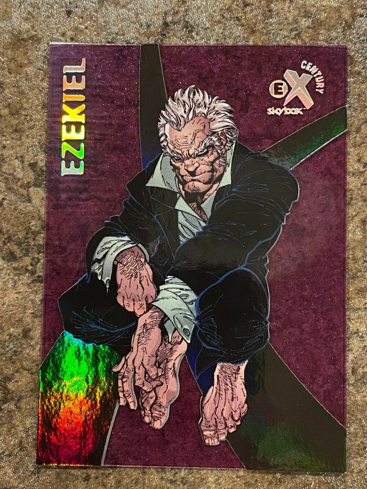 2017 Fleer Ultra Spider-Man EX Century PURPLE #EX13 EZEKIEL SIMMS #19/30😍*