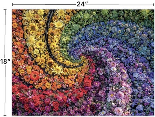 Rompecabezas arco iris floral con licencia Turner 500 piezas, multicolor - Imagen 4 de 6