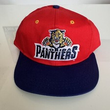 Vintage 90s Logo 7 Florida Panthers Hat Cap Red Kids YOUTH Snapback NHL Hockey