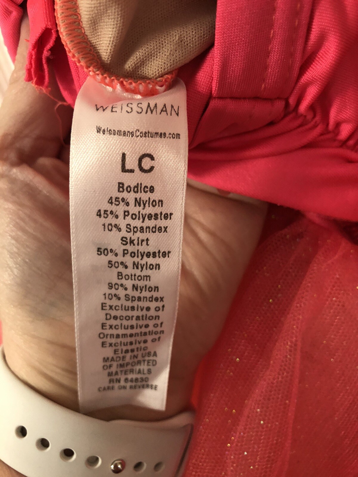 Weissman LC Girls Pageant Ballet Dance Costume Tu… - image 8