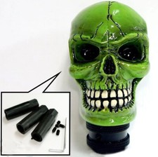 Green Skull Skeleton Car Auto Manual Refit Resin Shift Gear Lever Shifter Knob