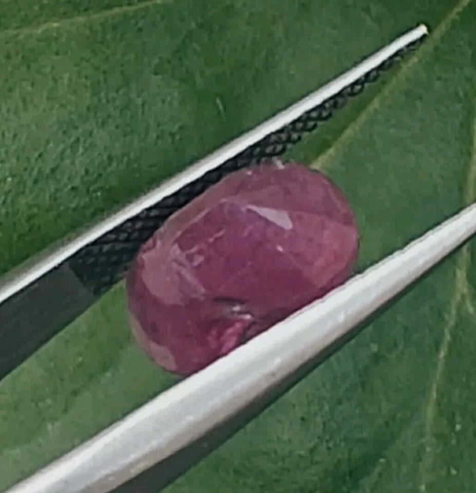 2.70 Cts Natural Unheated Afghan Reddish Pink Ruby Oval   - Image 3 of 4