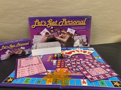 Vintage 1980's 1985 Let s Get Personal Board Game 100% Complete In Box