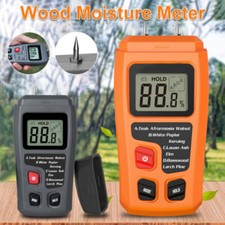 Digital LCD Wood Moisture Meter Detector Tester Wood Firewood Paper Cardboard  