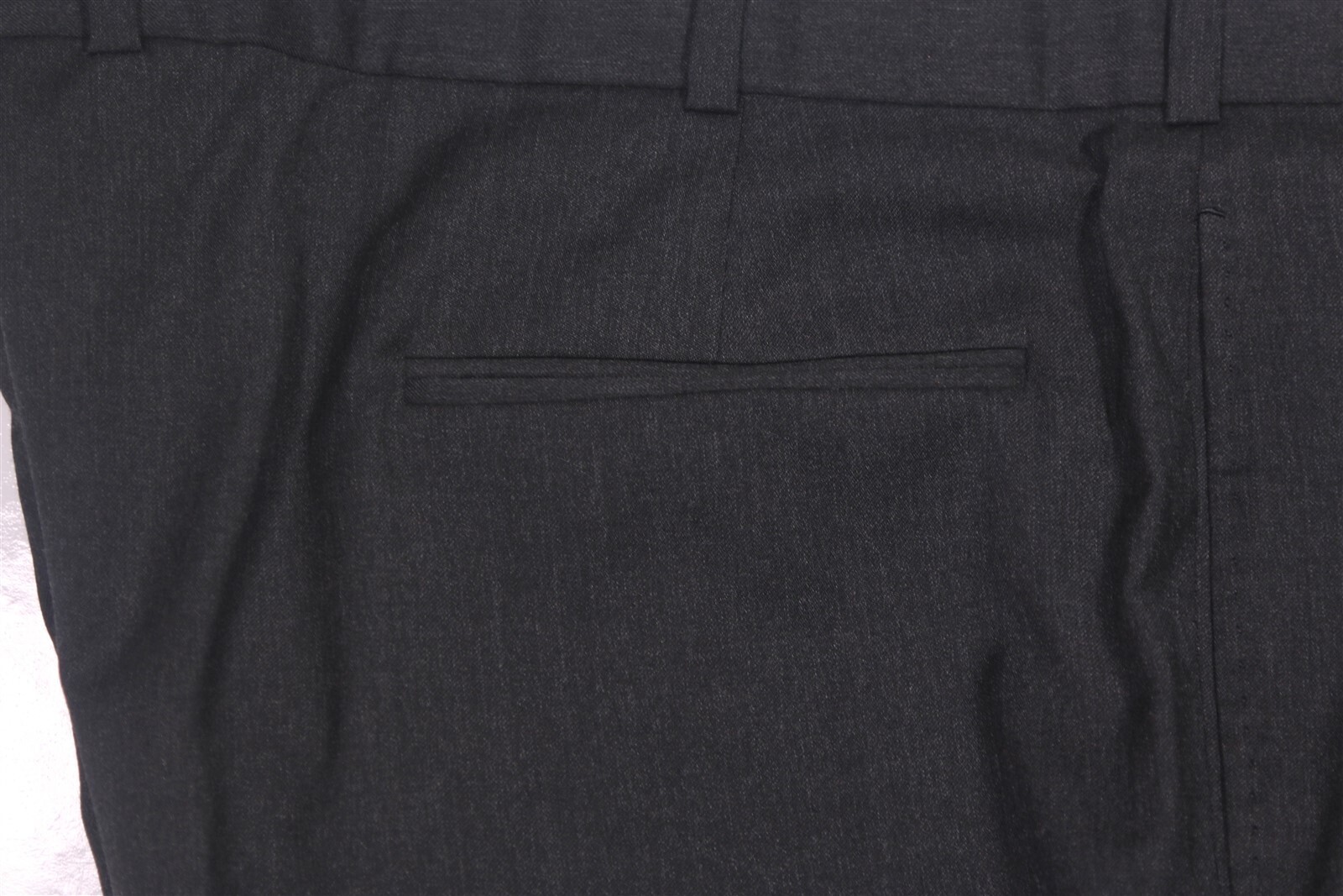 Edgar Pomeroy Custom Tailored Gray Flat Front Woo… - image 3