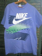 AUTHENTIC Vtg 1990s Nike Gray Label Tag PURPLE agassi mcenroe tennis t shirt XL