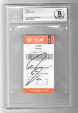 RAFAEL RAFA NADAL SIGNED 2020 FRENCH OPEN FINALS TICKET ROLAND GARROS SLAB BAS