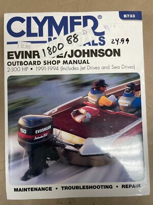 Manuel D'atelier Clymer Pour Moteurs Hors-bord Evinrude/Johnson 2-300 HP (1991-1994)