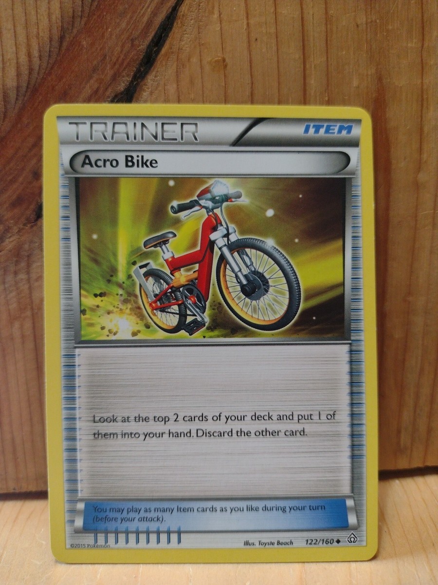 acro bike pokemon card Pokemon Card 2015 TRAINER /ITEM: Acro Bike 122/160
