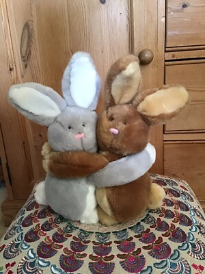 Vintage St Michael Snuggles Hase Kaninchen umarmen Kuscheln weiches Plüschtier 8 Zoll