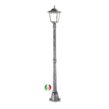 Lampione da terra giardino H 176 cm in alluminio Londra G341.C13 Made in Italy