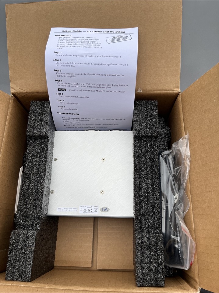 Extron P/2 DA4xi VGA Distribution Amplifier 1x4 Splitter 60-246-03 New ...