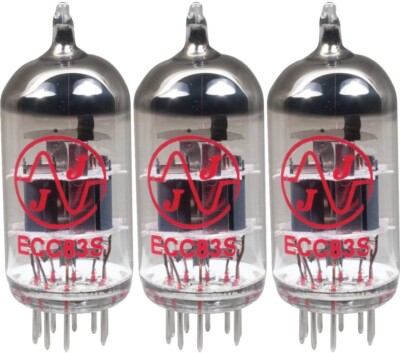 3x JJ 12AX7 / ECC83 Preamp Tube Three Trio Set Free Ship