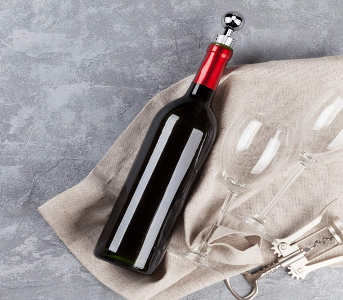 5 Pezzi di Tappo per Bottiglia di Vino, Tappo per Vino, Salvavino