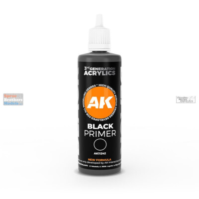 AKI011242 AK Interactive 3Gen Black Primer 100ml