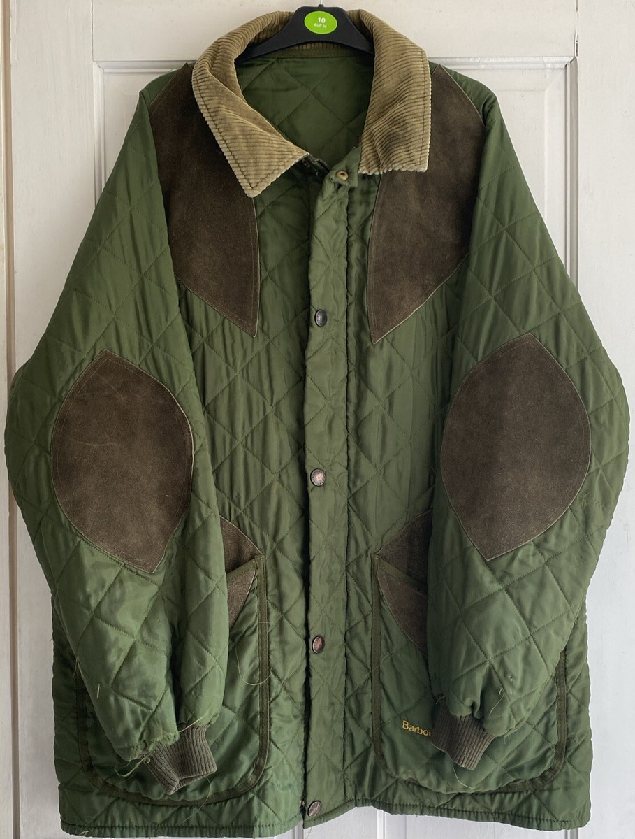 Barbour Vintage Sutherland Shooting Hunting Jacket XL Green