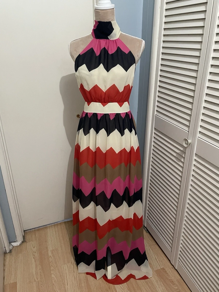 Ark & Co Dress Sze M | Deep V Front wth Ruffle | A-Lne Style