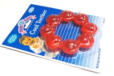 NEW RED BABY KING COOL TEETHER 0-18 MONTHS ROUND