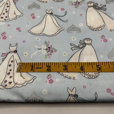 M'Liss Rae Hawley for Jo-Ann Fabric Celebrate Wedding 1 Yard Cotton Blue