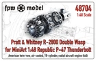 P & W R-2800 Double Wasp for Miniart 1:48 Rep. P-47 Thunderbolt, resin [48704]