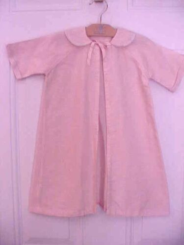 Vintage Antique Peach Flannel Embroidered Baby Ja… - image 1
