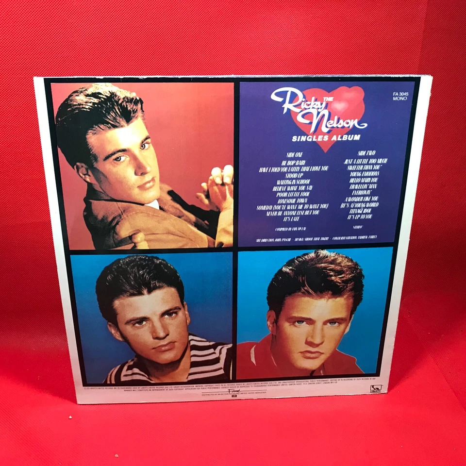 Ricky Nelson Singles Album 1979 UK vinyl LP Poor Little Fool Rick best of - Image 2 of 4