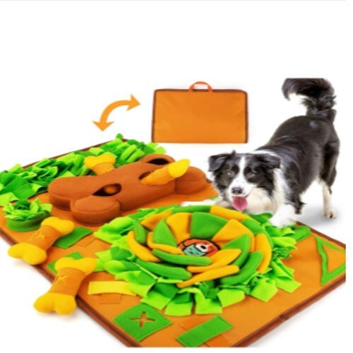 28x18” Medium Snuffle Mat for Dogs Cat Pet Rabbit Washable Puzzle Toy Feeding Pa