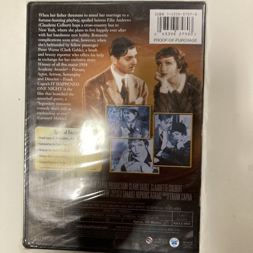 It Happened One Night (DVD, 1934) - 第 2/3 張圖片
