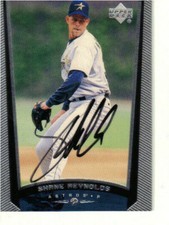Houston Astros Shane Reynolds autographed UD baseball card
