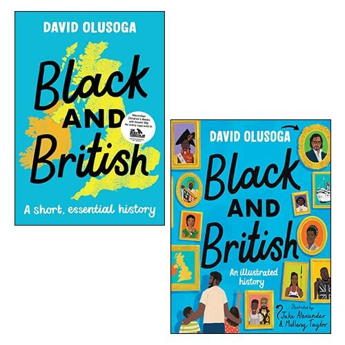 Black and British David Olusoga 2 Books Set (An Illustrated History,A short) NEW