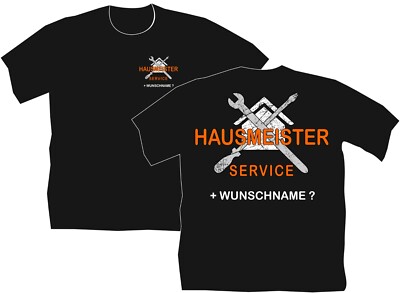 Hausmeister Facility Manager T Shirt Arbeitsbekleidung Motiv Firmen Logo 11