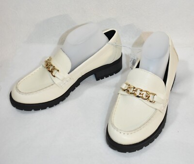 Old Navy Shoes Size 10 Loafers Platform Heels Off-White Women's - Main Image