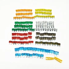 140pcs Car Blade Fuse Assortment Kit Mini Blade Fuse Medium for Auto Truck Boat