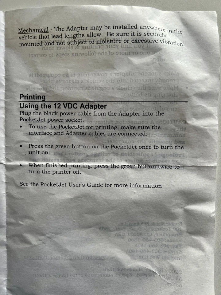 SETUP INSTALL CD ROM DISC & QUICK REFERENCE FOR BROTHER POCKETJET.3PLUS PRINTER - Image 3 of 4