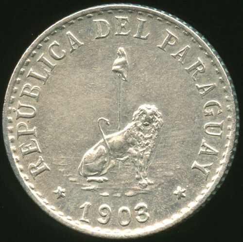 Paraguay République 20 Centavos 1903 KM 8 - Foto 1 di 2