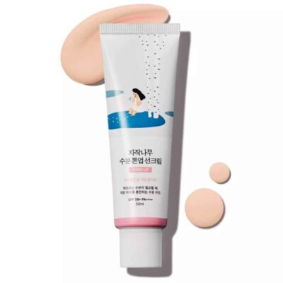 ROUND LAB BIRKENSAFT FEUCHTIGKEITSSPENDENDE TON-UP SONNENCREME LSF50+ PA++++, KBeauty
