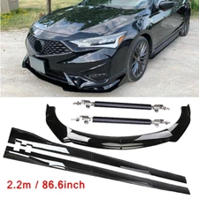 Front Bumper Lip Splitter Spoiler Side Skirts For Acura ILX TLX