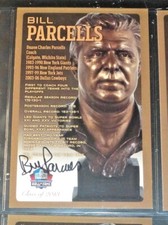 2013 CLASS~HALL OF FAME HOF BUST CARD #D/150 BILL PARCELLS AUTO SIGNED AUTOGRAPH